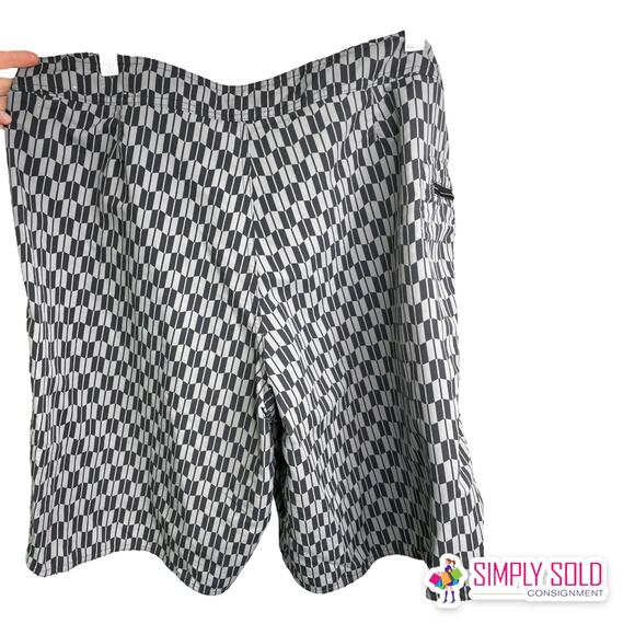 Patagonia Men's Swim Trunks Vintage Board Shorts Drawstring Black Gray Geo Sz 38 - Picture 3 of 6